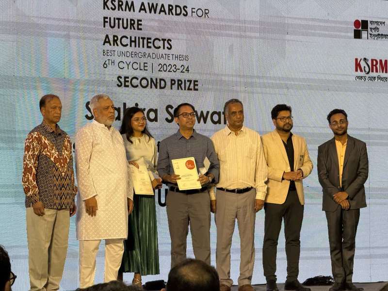 Architecture Alumna wins 2nd position in the “KSRM Awards for Future Architects: Best Undergraduate Thesis”