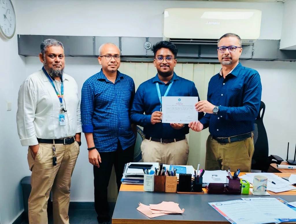 AIUB FST Student Earns Best Oral Presenter Recognition at EFAST-2026 for Climate-Agriculture Research