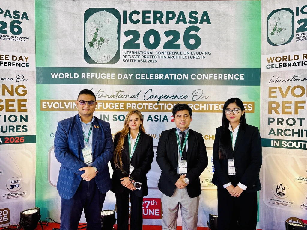 AIUB Law Faculty and Students Presented Research at an International Refugee Law Conference