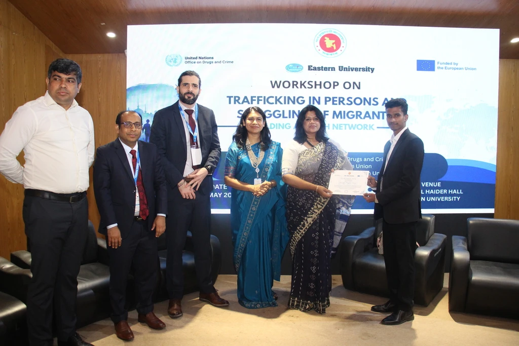 AIUB Law students’ participate in the UNODC’s Workshop on Trafficking in Persons and Smuggling of Migrants