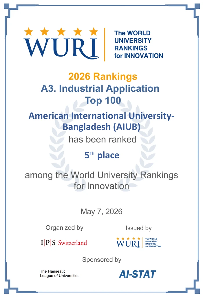AIUB Secures Prestigious Positions in WURI 2026 Global Rankings