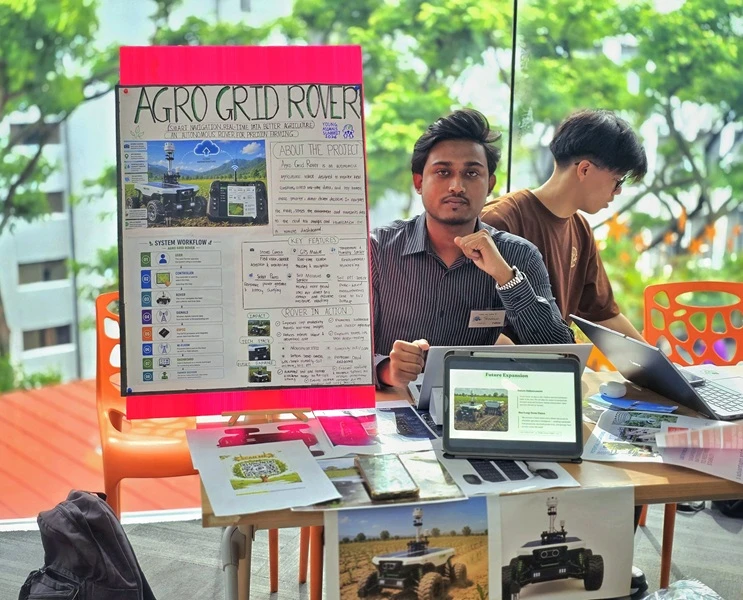 AIUB CSE Student Shines Spotlight on Agricultural Innovation at Prestigious Young Asian Summit in Singapore